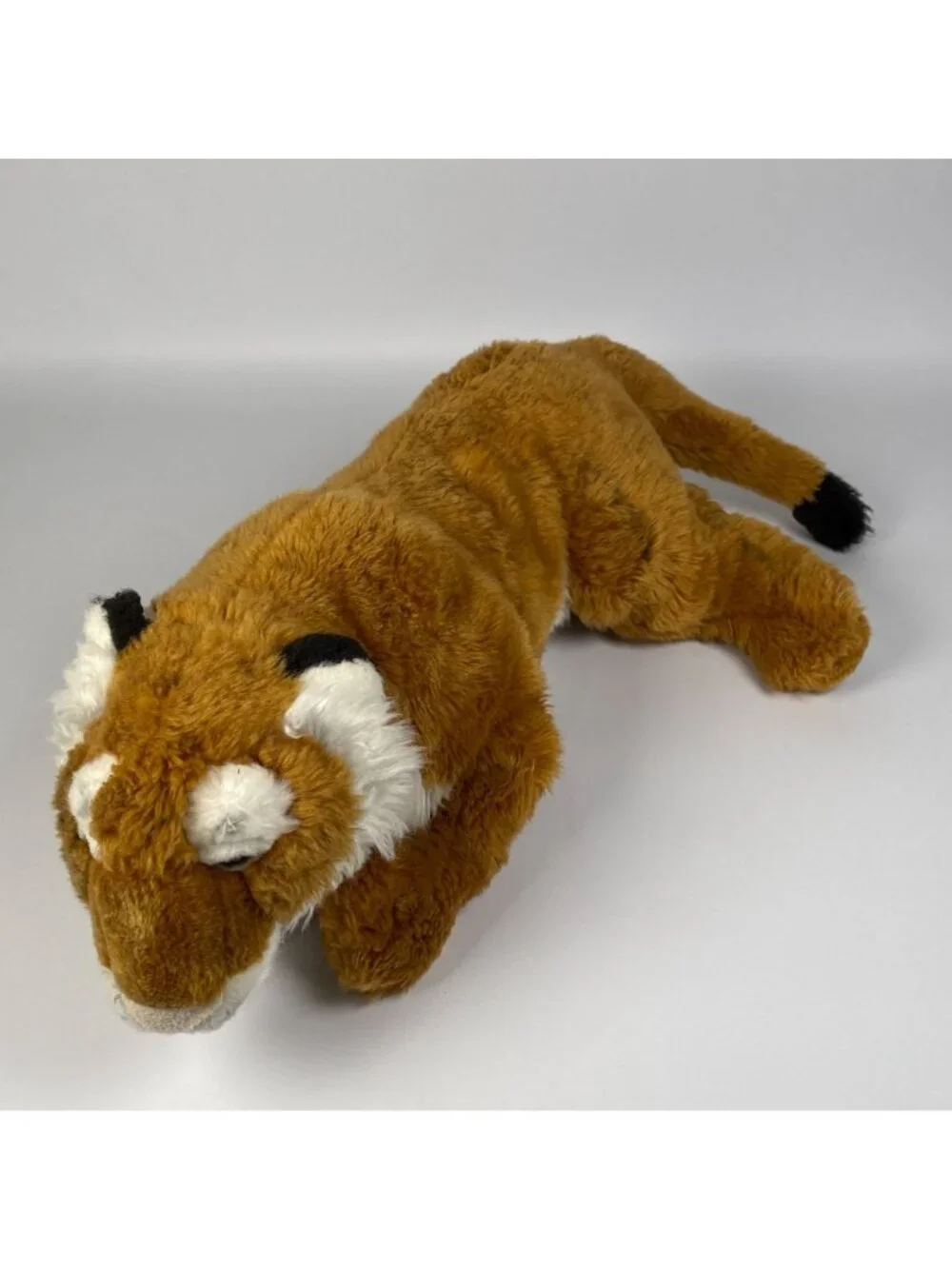FAO Schwarz Large Plush Tiger Stuffed Animal Toy  Orange & White Stripes 20